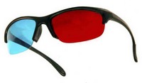 Lunette anaglyphe 3D - Noir sport