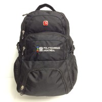 Sac a dos Swissgear Noir #SWA1456 (BRODÉ POLYTECHNIQUE)