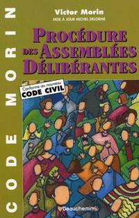 Code Morin: procédure des assemblées délibérantes (mise à jour)