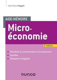 Aide mémoire de microéconomie, 2ed.