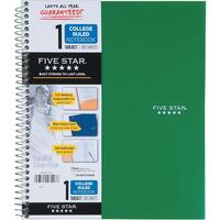 Cahier spiral 1 suj.ligné 8.5x11 100 pages five star 06-040