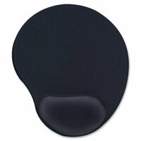 Tapis a souris avec repose-poignet en gel noir Exponent #56406