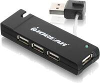 HUB 4 Port USB 2.0 avec Cable Court IOGEAR - GUH285W6