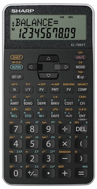 Calculatrice financière Sharp EL-738XTB