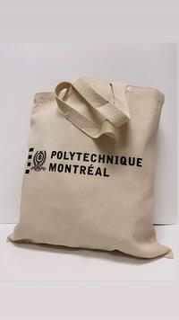 Sac de toile naturel Polytechnique Montreal