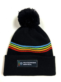 Tuque Polytechnique Montréal colorée 2023