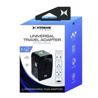 *ADAPTEUR DE VOYAGE UNIVERSEL AVEC 2 PORTS USB - XTREME Disc**