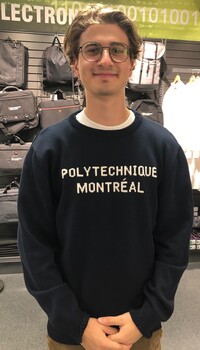 Chandail Bruzer Polytechnique Montréal Marine Large
