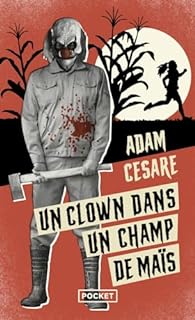 Un clown dans un champ de mais