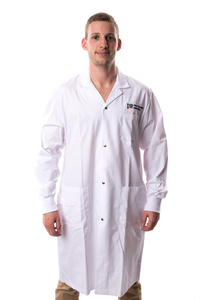 Sarrau de laboratoire X-Small blanc (poignets tricot) WC (Poly)